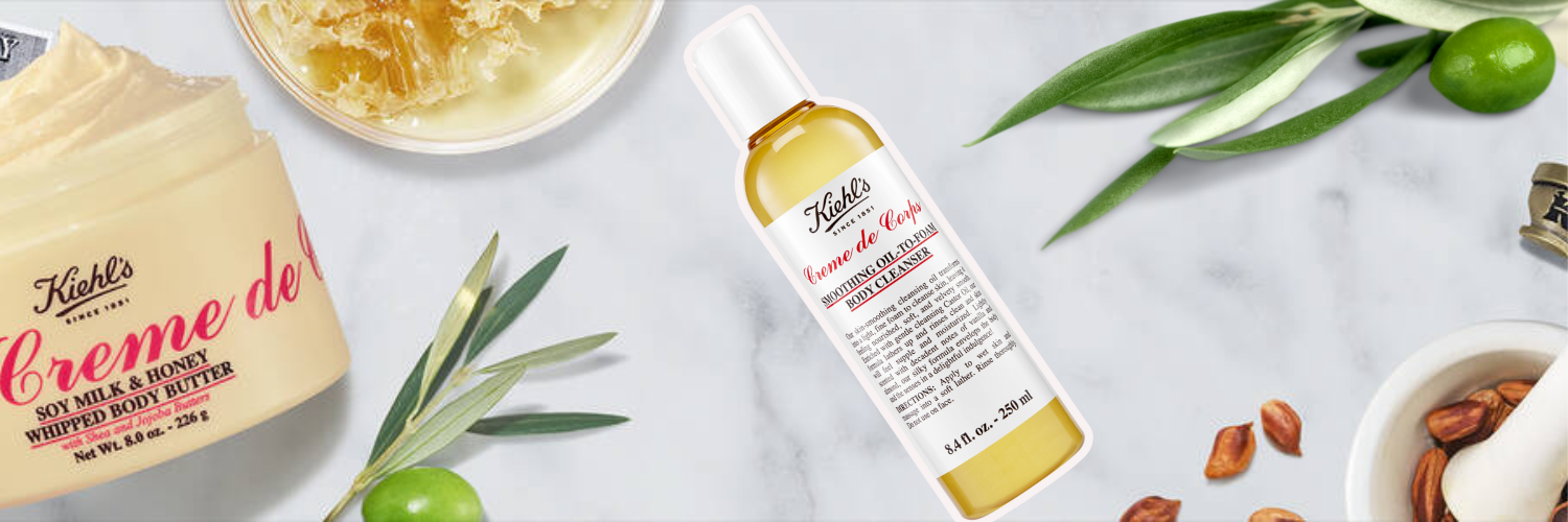 Ulei de dus pentru corp Smoothing Oil to Foam Creme de Corps, 250 ml, Kiehl's